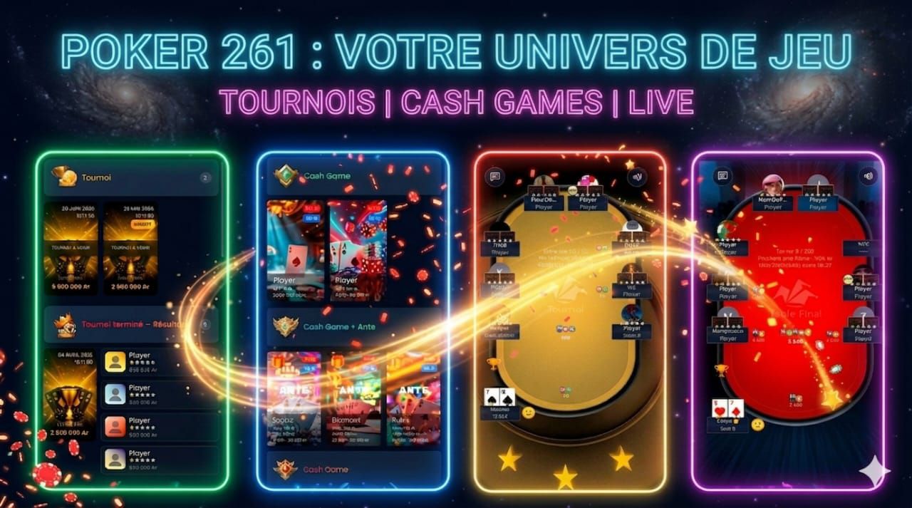 Poker261 – Tournois, Cash Games, Live